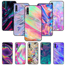 Phone Case For Samsung Galaxy A 50 51 71 70 7 5 10 20 30 40 41 21 S E Black Cover Hoesjes Tpu Etui Iridescent Bright Rainbow 2024 - buy cheap