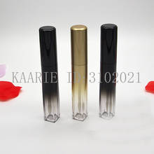 7ML 10/30/50pcs Plastic Empty Gradient Black Liquid Lipstick Refillable Container, Portable Cosmetic Gold Lip Gloss Bottle 2024 - buy cheap