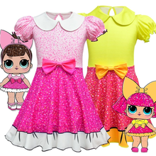 Платье Lol Surprise Doll для девочек, костюм на Хэллоуин, одежда на день рождения для детей, детские платья, детская одежда для девочек 2024 - купить недорого