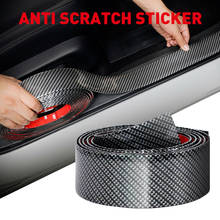 3CM*2M Car Carbon Fiber Styling Bumper Trunk Tape Door Sill Body Protector Edge Guard Strip SUV Van Anti Collision Tape Sticker 2024 - buy cheap