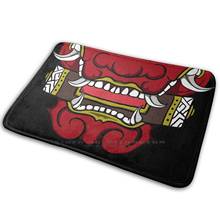 Oni Mask Japanese Mat Rug Carpet Anti-Slip Bedroom Entrance Door Mat Tattoo Oni Tengu Hanya Hannya Horror Tradition Decorative 2024 - buy cheap