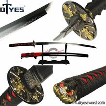 DTYES Individualized Skull Tsuba Japanese Samurai Sword T10 Carbon Steel No-Hi Strong Blade Katana Razor Sharp Battle Ready 2024 - buy cheap