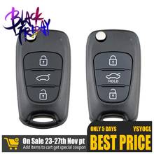 Replacement Remote Car Key Shell For Accent Kia Rondo Soul Rio Sportage K5 3 Buttons Flip Folding Remote Key Case 2024 - buy cheap