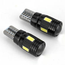 2pcs 5050 6SMD 2W auto LED Turn Signal Bulb Wedge lights 168 175 194 2825 Auto Interior Dome Reading Light Wedge lights 2024 - buy cheap