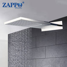 ZAPPO-Cabezal de ducha de latón macizo para baño, Sistema de ducha de cascada cuadrada, cromado pulido 2024 - compra barato