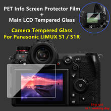 Protector de pantalla para cámara Panasonic LUMIX S1/S1R, autoadhesivo, pantalla LCD principal de cristal + película de información 2024 - compra barato