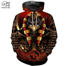 Men ancient egypt horus god print 3D india native Hoodie women unisex vintage Sweatshirt zipper pullover tracksuit hooded 2024 - buy cheap