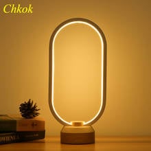 Creative Wooden Table Lamp Simple Atmosphere Bedside Solid Wood Night LED Lamp Indoor Night Reading Eye Protection Table Lamp 2024 - buy cheap