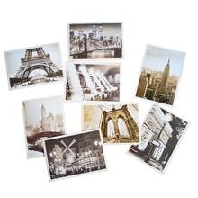 32 pçs/lote clássico europa famosa construção estilo vintage cartão de memória conjunto presente cartões postais natal 2024 - compre barato