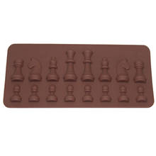 Moldes de silicone de xadrez internacional 3d, forma de silicone para confeitar chocolate, açúcar, sabonete, fondant, bandeja, utensílios de cozinha para decoração de bolos 2024 - compre barato