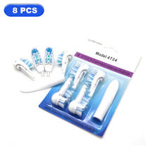 8 PCS Replacement Electric Toothbrush Heads For Oral B 4732 3733  Pro-Health Stages  Power Tip Professional Brush 2024 - buy cheap