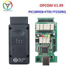 Quality OPCOM V1.99 OP COM V1.95 with PIC18F458 FTDI Chip for Opel Car Diagnostic Scanner Flash Firmware Update opcom 2024 - buy cheap