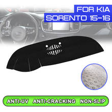 Capa protetora para painel do carro, antipoeira, antiderrapante, proteção uv, para kia sorento 2015 2016 2024 - compre barato