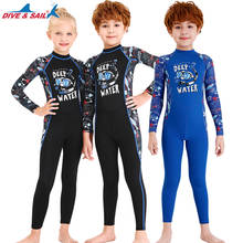 Children's Wetsuit Diving Suit Long Sleeve Swimsuit Weisuit UPF50 + UV Protection 2024 - buy cheap