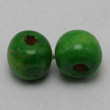 200 Green 10mm Round Wood Beads~Wooden Beads 2024 - buy cheap