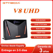 Gtmedia-decodificador satelital Abertis V8 UHD,4K,4G, DVB, H.265,DVB-S2/T2/Cable,PK Free sat V9 super V8 nova 2024 - compra barato