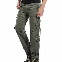 Cargo Pant Men Multi-Pocket Overall Male Combat Cotton Straight Trousers Army Casual Joggers Pants Plus Size 42 Full Length 2024 - buy cheap