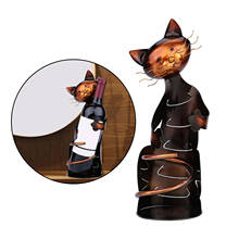 Kitchen Bar Home Wine Rack Cats Shaped Wine Bottle Holder Unit Shelf Art Display 2024 - buy cheap