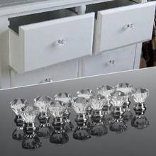 12pcs 30mm Diamond Shape Design Acrylic Knobs Cupboard Drawer Pull Kitchen Cabinet Door Wardrobe Handles Hardware DIY Accessory 2024 - buy cheap