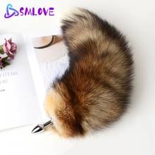 Separable Anal Plug Real Fox Tail Cosplay Butt Plug Anal Sex Tail Adult Products Anal Sex Toys for Woman Couples Men Sexy Shop 2024 - купить недорого