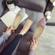 Sapatos baixos femininos estilo coreano, calçados sem cadarço para mulheres, moda feminina 2024 - compre barato