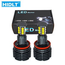 Hidlt-luz de led canbus para farol de carro, 120w, cor branca, olhos de anjo, 6000k, e90, e92, e82, e60, e70, x5, e71, x6 2024 - compre barato