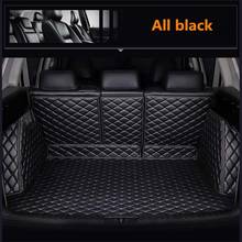 For peugeot 508L 2019 Custom leather Car Trunk Mats Car Cargo Rear Boot Liner Trunk Mat Carpet styling 2024 - buy cheap