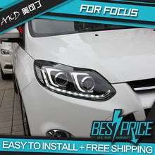 AKD Cars Styling Headlight For Ford Focus 2012-2014 Headlights LED Running lights Bi-Xenon Beam Fog lights angel eyes Auto level 2024 - buy cheap