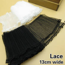 HOT Double-layer Fine Crumpled Tulle Lace DIY Wedding Dress Costume Children's Clothing Tutu Fluffy Skirt Sewing Decoration 2024 - buy cheap