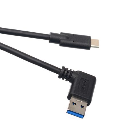 1 м USB 3,1 Type-C Мужской до 90 градусов прямоугольный USB 3,0 типа A входящий штекер usb-кабель для передачи данных (синхронизации) и зарядки зарядный кабель для передачи данных для Xiaomi 4C/5 Huawei 2022 - купить недорого