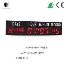 free shipping large size  4inch days,hours,minutes and seconds countdown clock(HIT9-4R with sticker) 2024 - buy cheap