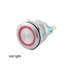 Switch Latching Led-Light Car-Engine-Pc Push-Button Momentary Metal Black Blue Waterproof