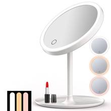 USB Rechargeable LED Adjustable Daylight Cosmetic Makeup Mirror Desktop Lamp Bright color, fine and smooth, highly pigmented, 2024 - buy cheap