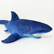 Simulation shark doll Children Plush Toy Christmas gift Kids Stuffed Toy sea fish teeth shark pillow 2024 - buy cheap