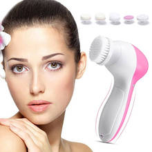 Electric Facial Cleanser Wash Face Cleaning Machine Skin Pore Cleaner Body Cleansing Massage Mini Beauty Massager Brush 5 In 1 2024 - buy cheap