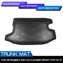 Car Rear Trunk Boot Mat Waterproof Floor Mats Carpet Anti Mud Tray Cargo Liner For Mitsubishi ASX  Outlander Sport RVR 2010-2017 2024 - buy cheap