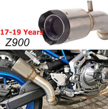 51MM Motorcycle modified muffler Z900 exhaust pipe Z900 middle section FOR Z900 2017-2019 Years muffler 2024 - buy cheap