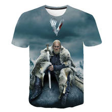 TV Series Vikings 3D Printed T-Shirt Ragnar Lothbrok Streetwear Men Women Fashion O-Neck T Shirt Oversize Tees Tops 2024 - buy cheap