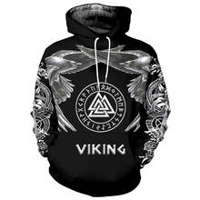 Winter Mens Sweatshirts Hoodies Viking Fashion Hoody Sportswear Son Of Odin Viking Funny Casual black Hoodie Streetwear Pullover 2024 - buy cheap