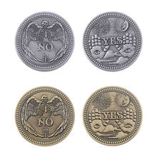 Rj sim/sem previsão moeda comemorativa, moeda gótica que tudo vê o olho ou morte anjo níquel estéreo coleção de alívio 2024 - compre barato