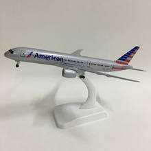 Jason tutu 20cm american airlines boeing 787 modelo de avião modelo de avião modelo de aeronave 1:300 diecast aviões de metal brinquedos presente 2024 - compre barato