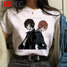 Camiseta de Bungou Stray Dogs para mujer, ropa estampada, camiseta tumblr 2024 - compra barato