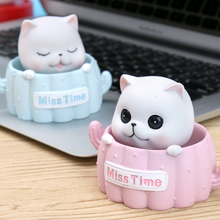 Car Mascot Anime Cat Resin Creative Ornaments Auto Accessories Home Cake Decoration New Year Toys Friends Gifts 2024 - buy cheap