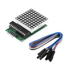 Модуль отображения точечной матрицы MAX7219, светодиодный модуль управления одним чипом, комплект «сделай сам» для Arduino с 5-контактной линией 2024 - купить недорого