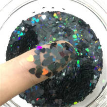 Ultrathin Laser Black Star Heart Dot Sequins Nail Art Glitter Mini Paillettes Eo-Friendly PET Wedding Decor Manicure Material 8g 2024 - buy cheap
