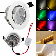 8 Colors 6W LED Recessed Ceiling Downlight Ultra Bright Lamp AC 220V 110V with Driver Down Light Spotlight for Home Hotel Decor 2024 - buy cheap