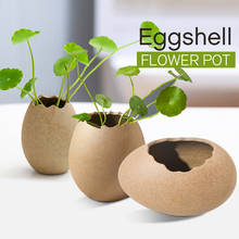 Mini vaso de ovo cerâmica vasos de porcelana flor arranjo ornamentos artesanato decoração para casa abstrato rachado casca de ovo vaso de flores 2024 - compre barato