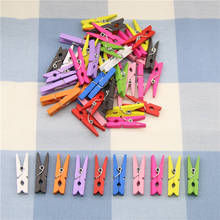 10 Pcs Random Mini Colored Spring Wood Clips Clothes Photo Paper Peg Pin Clothespin Craft Clips Party Decoration 2024 - buy cheap