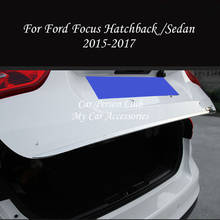 For Ford Focus 3 2015-2018 Tail Door Rear Trunk Trims Strip Molding Frame Cover Stainless Steel Stickers Car-Styling Accessories 2024 - buy cheap