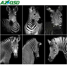 AZQSD DIY Diamond Embroidery Zebra Mosaic Picture Of Rhinestones Diamond Painting Animal Cross Stitch Kits Handmade Craft 2024 - buy cheap